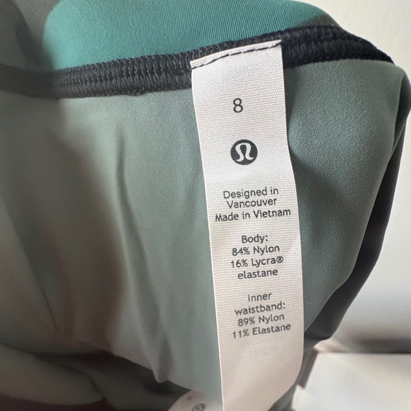 Lululemon Base Pace High-Rise Running Tight Heritage 365 Camo Tidewater Size 8 - Picture 6 of 8